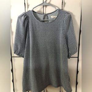 Madewell Jacquard Puff Sleeve Top